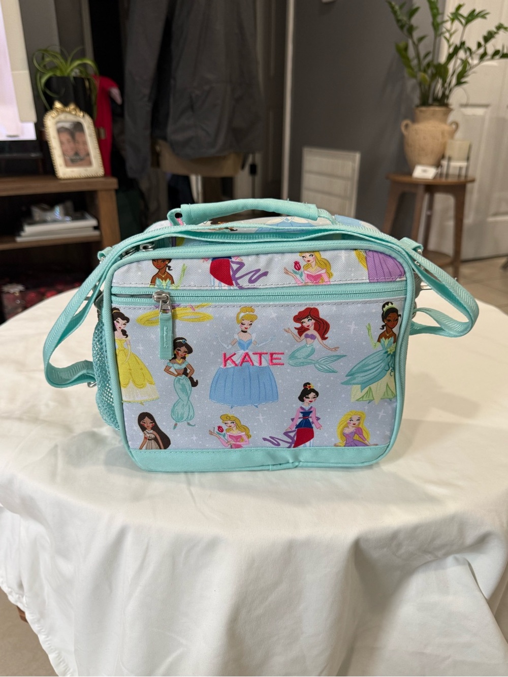 Pottery Barn Kids Mint Blue Disney Princess Lunch Box